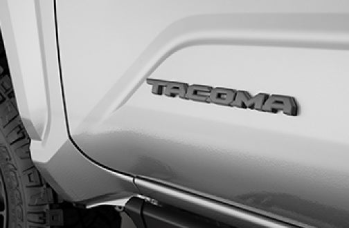 2024+ Genuine Toyota Tacoma Badge Overlays Black/Gunmetal PT948-35244-02