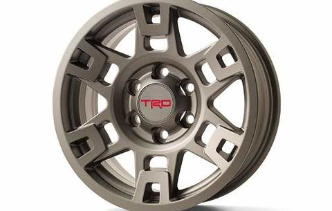 Genuine TRD Matte Gray 17" Alloy Wheel PTR20-35110-GR - Toyota Customs