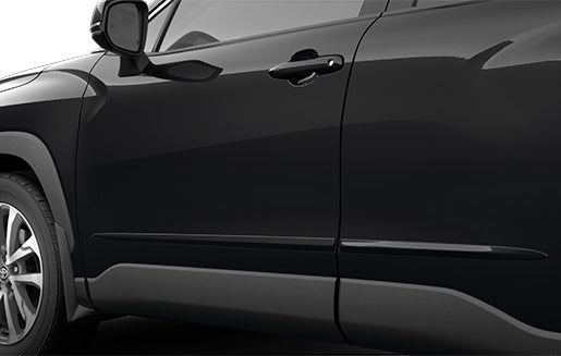 Matte Black Rear Left Door Lower Molding Trim For 2022-2024 Toyota Corolla Cross – OEM-Style Clip-On