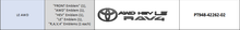 Blackout Badges Rav4 2026