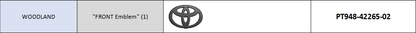 Genuine toyota Blackout Badges Rav4 2026