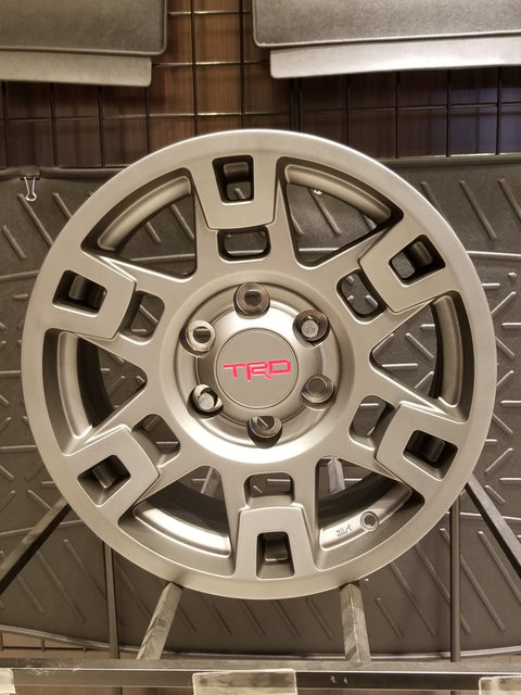 Genuine TRD Matte Gray 17" Alloy Wheel PTR20-35110-GR - Toyota Customs