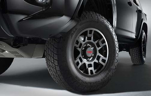 Genuine TRD Matte Black 17" Alloy Wheel PTR20-35110-BK - Toyota Customs