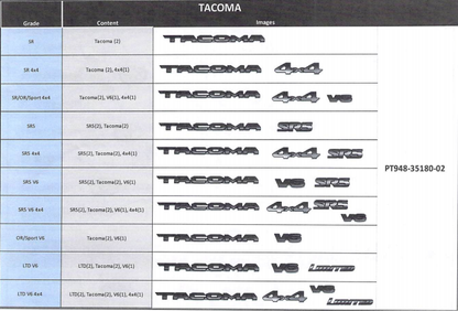 Genuine Toyota Black Badge Covers PT948-35180-02 - Toyota Customs