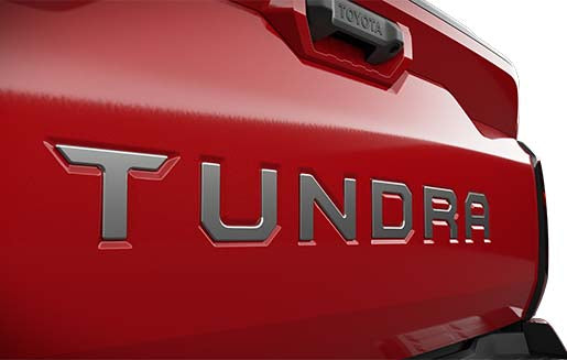 2022+ Tundra Genuine Tailgate Badge Insert Black/Chrome PT948-34220-02 PT948-34220-00
