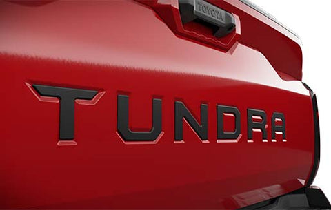 2022+ Tundra Genuine tailgate badge insert black/chrome PT948-34220-02 PT948-34220-00